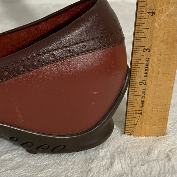 Merrell Plaza Moc Wedge Moccasins Women’s Size 8.5 Dark Autumn Leather Slip-ons - Picture 9 of 10